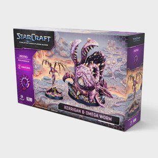Starcraft: Miniatures Game - Zerg: Kerrigan & Omega Worm Hero Expansion Set 200432 фото