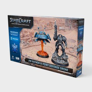 Starcraft: Miniatures Game - Terran: Raynor's Raiders & Point Defence Drone Hero Expansion Set 200437 фото